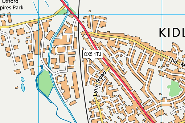OX5 1TJ map - OS VectorMap District (Ordnance Survey) OX5 1TJ map - OS VectorMap District (Ordnance Survey)