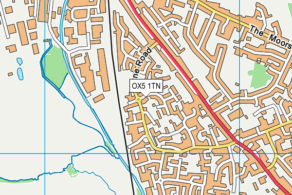 OX5 1TN map - OS VectorMap District (Ordnance Survey) OX5 1TN map - OS VectorMap District (Ordnance Survey)