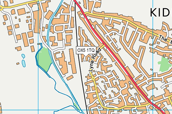 OX5 1TQ map - OS VectorMap District (Ordnance Survey) OX5 1TQ map - OS VectorMap District (Ordnance Survey)