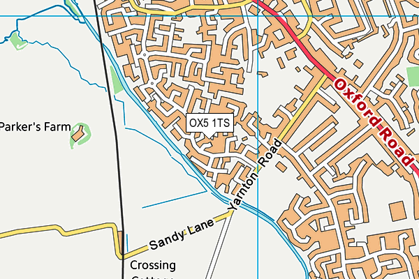 OX5 1TS map - OS VectorMap District (Ordnance Survey) OX5 1TS map - OS VectorMap District (Ordnance Survey)