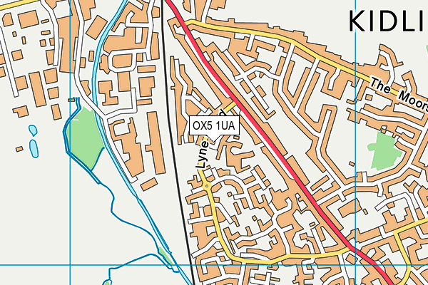 OX5 1UA map - OS VectorMap District (Ordnance Survey) OX5 1UA map - OS VectorMap District (Ordnance Survey)