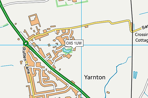 OX5 1UW map - OS VectorMap District (Ordnance Survey) OX5 1UW map - OS VectorMap District (Ordnance Survey)