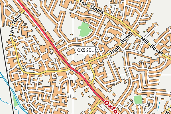 OX5 2DL map - OS VectorMap District (Ordnance Survey) OX5 2DL map - OS VectorMap District (Ordnance Survey)