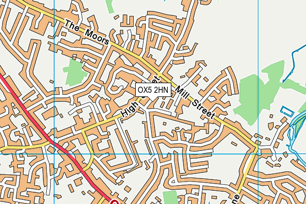 OX5 2HN map - OS VectorMap District (Ordnance Survey) OX5 2HN map - OS VectorMap District (Ordnance Survey)