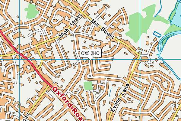 OX5 2HQ map - OS VectorMap District (Ordnance Survey) OX5 2HQ map - OS VectorMap District (Ordnance Survey)