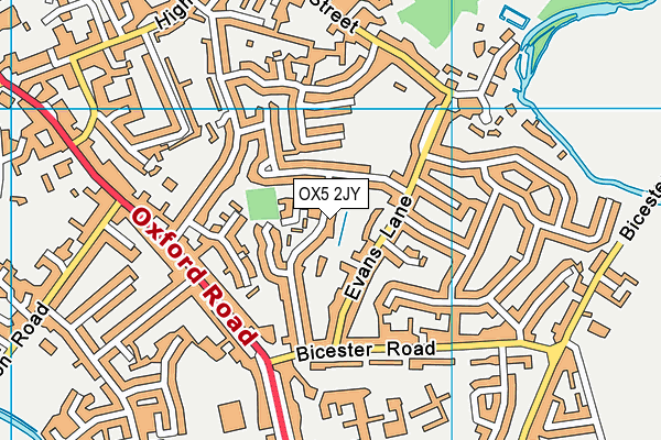 OX5 2JY map - OS VectorMap District (Ordnance Survey) OX5 2JY map - OS VectorMap District (Ordnance Survey)