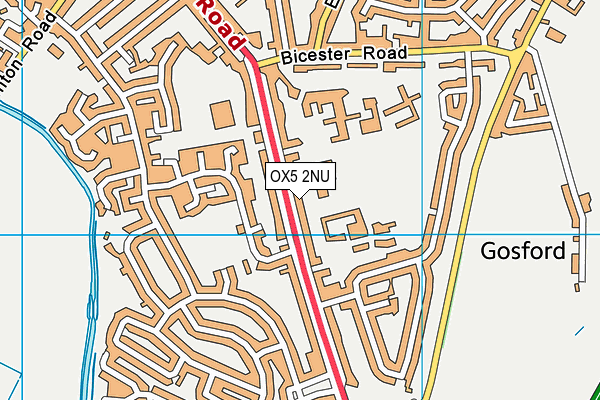 OX5 2NU map - OS VectorMap District (Ordnance Survey) OX5 2NU map - OS VectorMap District (Ordnance Survey)