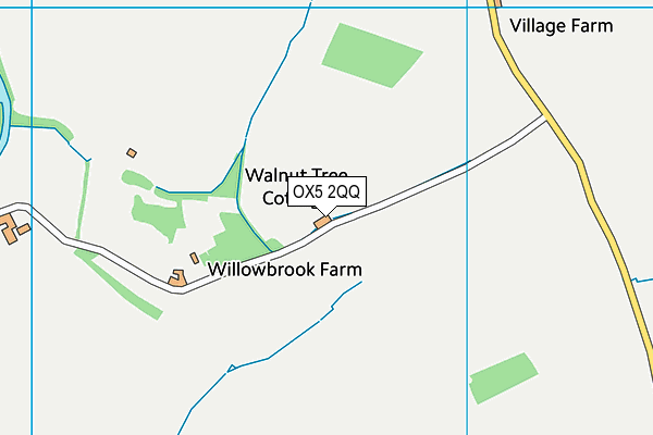 OX5 2QQ map - OS VectorMap District (Ordnance Survey) OX5 2QQ map - OS VectorMap District (Ordnance Survey)
