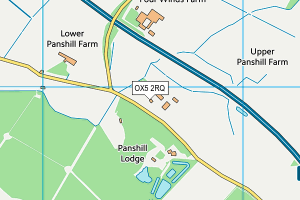 OX5 2RQ map - OS VectorMap District (Ordnance Survey) OX5 2RQ map - OS VectorMap District (Ordnance Survey)