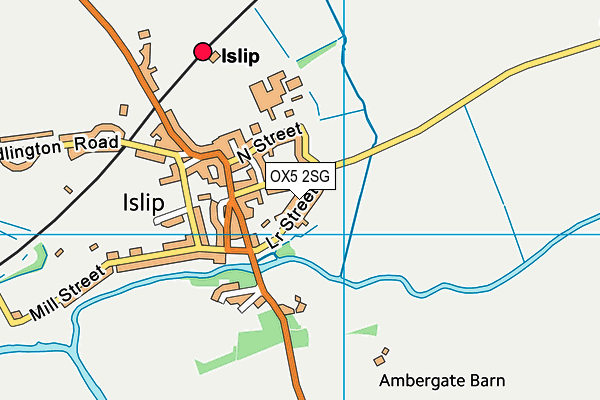 OX5 2SG map - OS VectorMap District (Ordnance Survey)