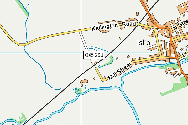 OX5 2SU map - OS VectorMap District (Ordnance Survey)
