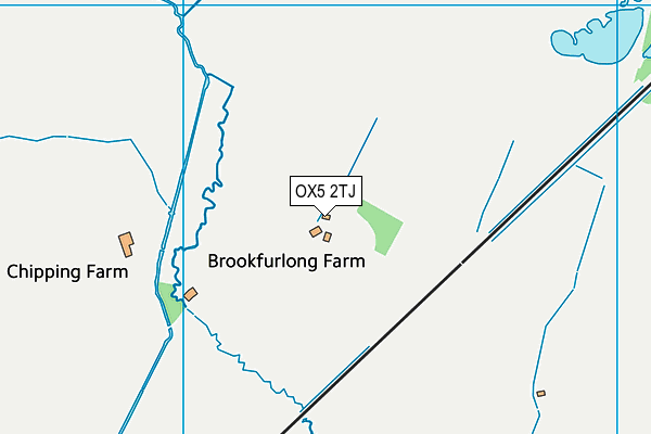 OX5 2TJ map - OS VectorMap District (Ordnance Survey) OX5 2TJ map - OS VectorMap District (Ordnance Survey)