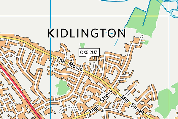 OX5 2UZ map - OS VectorMap District (Ordnance Survey) OX5 2UZ map - OS VectorMap District (Ordnance Survey)