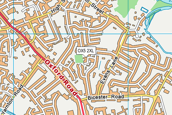 OX5 2XL map - OS VectorMap District (Ordnance Survey) OX5 2XL map - OS VectorMap District (Ordnance Survey)