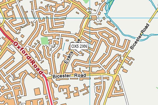 OX5 2XN map - OS VectorMap District (Ordnance Survey) OX5 2XN map - OS VectorMap District (Ordnance Survey)
