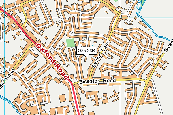 OX5 2XR map - OS VectorMap District (Ordnance Survey)