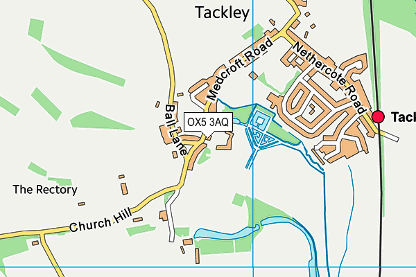 OX5 3AQ map - OS VectorMap District (Ordnance Survey) OX5 3AQ map - OS VectorMap District (Ordnance Survey)