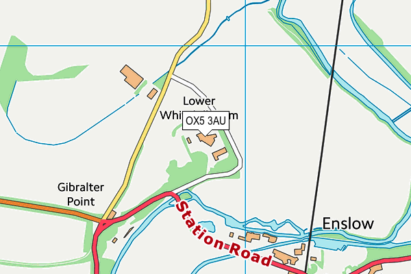OX5 3AU map - OS VectorMap District (Ordnance Survey) OX5 3AU map - OS VectorMap District (Ordnance Survey)