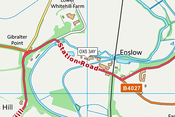 OX5 3AY map - OS VectorMap District (Ordnance Survey) OX5 3AY map - OS VectorMap District (Ordnance Survey)