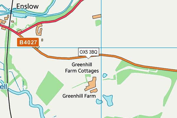OX5 3BQ map - OS VectorMap District (Ordnance Survey) OX5 3BQ map - OS VectorMap District (Ordnance Survey)