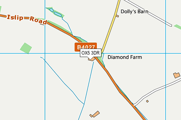 OX5 3DR map - OS VectorMap District (Ordnance Survey) OX5 3DR map - OS VectorMap District (Ordnance Survey)