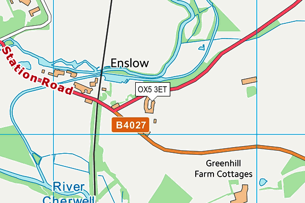 OX5 3ET map - OS VectorMap District (Ordnance Survey) OX5 3ET map - OS VectorMap District (Ordnance Survey)