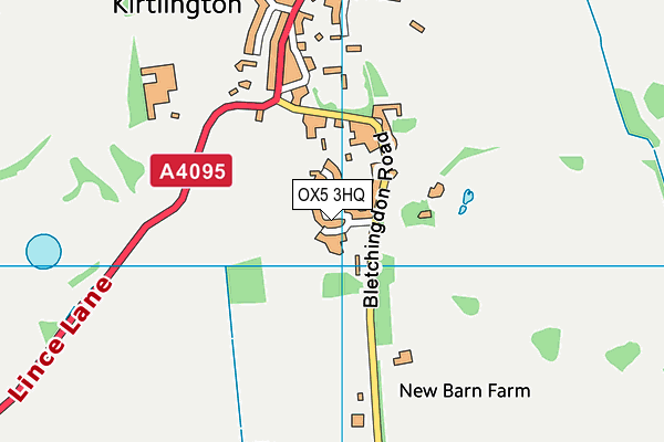 OX5 3HQ map - OS VectorMap District (Ordnance Survey) OX5 3HQ map - OS VectorMap District (Ordnance Survey)