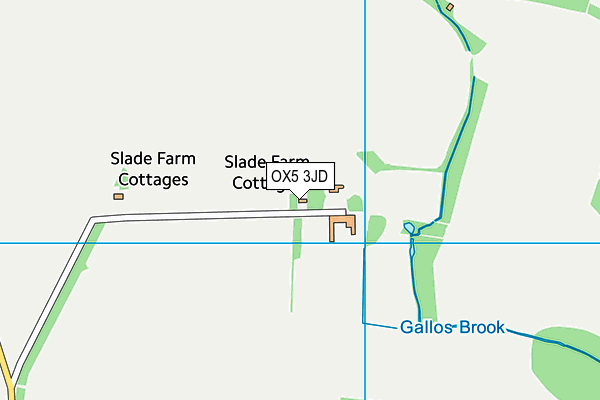 OX5 3JD map - OS VectorMap District (Ordnance Survey) OX5 3JD map - OS VectorMap District (Ordnance Survey)