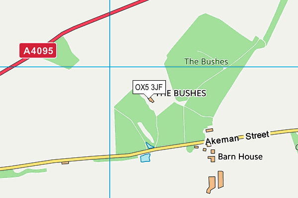 OX5 3JF map - OS VectorMap District (Ordnance Survey) OX5 3JF map - OS VectorMap District (Ordnance Survey)