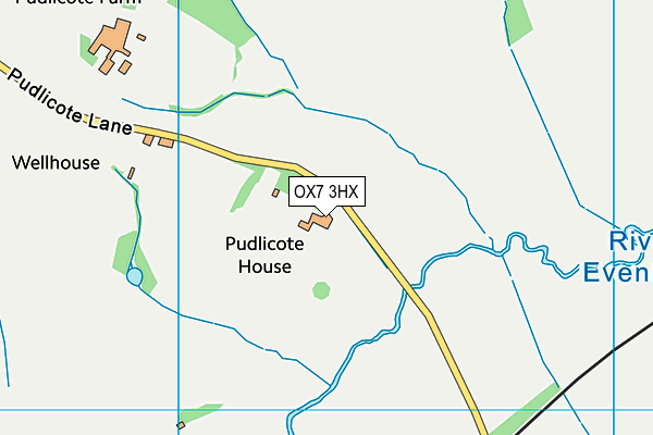 OX7 3HX map - OS VectorMap District (Ordnance Survey) OX7 3HX map - OS VectorMap District (Ordnance Survey)