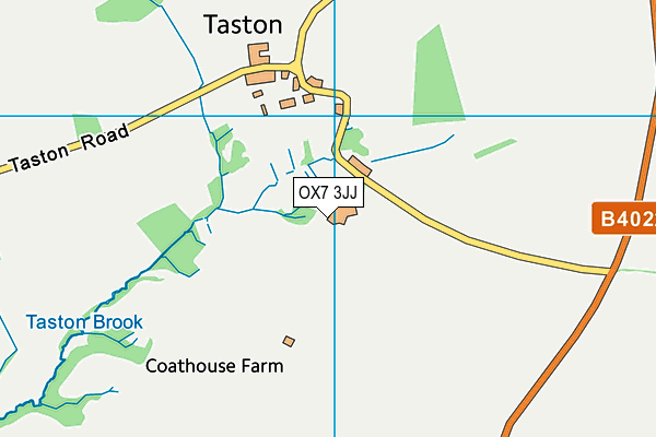 OX7 3JJ map - OS VectorMap District (Ordnance Survey) OX7 3JJ map - OS VectorMap District (Ordnance Survey)