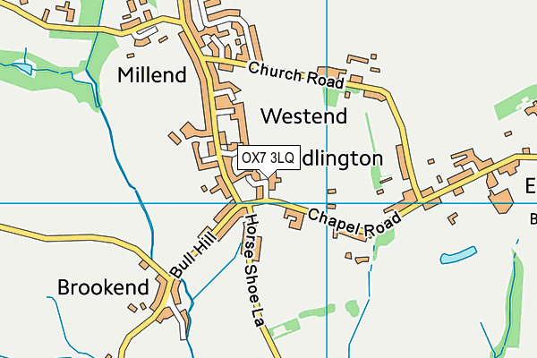 OX7 3LQ map - OS VectorMap District (Ordnance Survey) OX7 3LQ map - OS VectorMap District (Ordnance Survey)