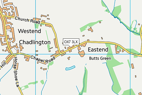 OX7 3LX map - OS VectorMap District (Ordnance Survey) OX7 3LX map - OS VectorMap District (Ordnance Survey)