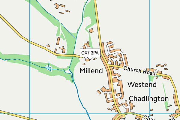 OX7 3PA map - OS VectorMap District (Ordnance Survey) OX7 3PA map - OS VectorMap District (Ordnance Survey)