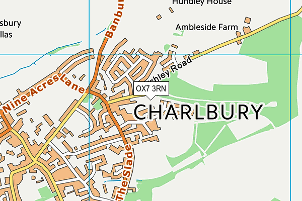OX7 3RN map - OS VectorMap District (Ordnance Survey) OX7 3RN map - OS VectorMap District (Ordnance Survey)