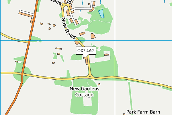 OX7 4AG map - OS VectorMap District (Ordnance Survey) OX7 4AG map - OS VectorMap District (Ordnance Survey)