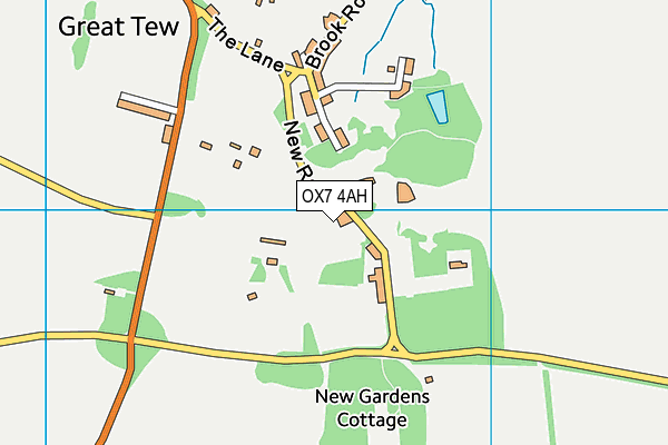 OX7 4AH map - OS VectorMap District (Ordnance Survey) OX7 4AH map - OS VectorMap District (Ordnance Survey)