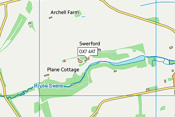 OX7 4AT map - OS VectorMap District (Ordnance Survey) OX7 4AT map - OS VectorMap District (Ordnance Survey)