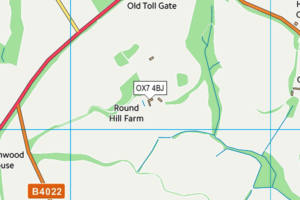 OX7 4BJ map - OS VectorMap District (Ordnance Survey) OX7 4BJ map - OS VectorMap District (Ordnance Survey)