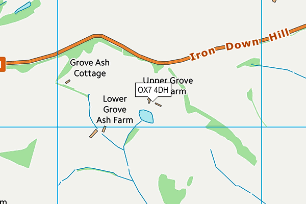 OX7 4DH map - OS VectorMap District (Ordnance Survey) OX7 4DH map - OS VectorMap District (Ordnance Survey)