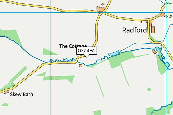OX7 4EA map - OS VectorMap District (Ordnance Survey) OX7 4EA map - OS VectorMap District (Ordnance Survey)