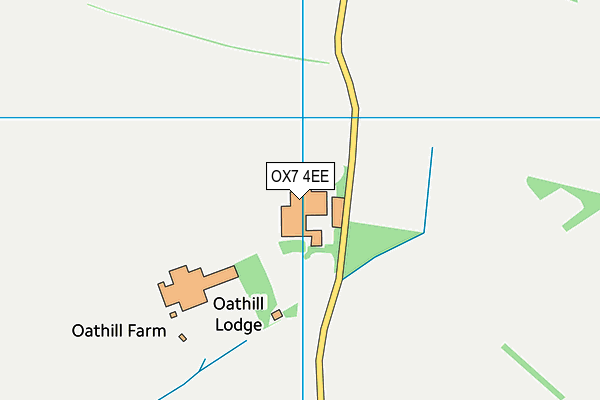 OX7 4EE map - OS VectorMap District (Ordnance Survey) OX7 4EE map - OS VectorMap District (Ordnance Survey)
