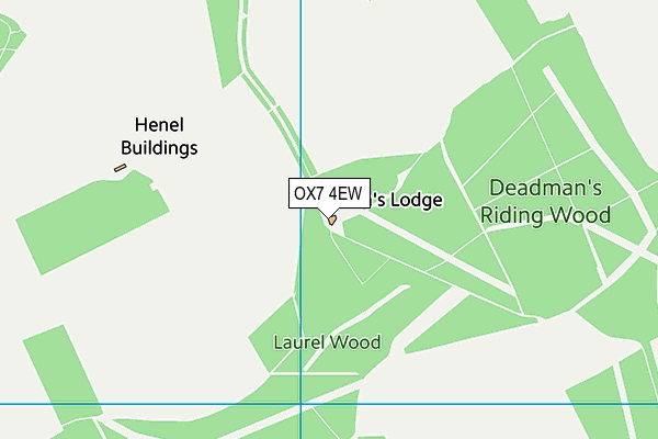 OX7 4EW map - OS VectorMap District (Ordnance Survey) OX7 4EW map - OS VectorMap District (Ordnance Survey)