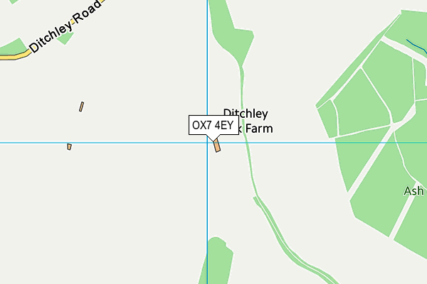 OX7 4EY map - OS VectorMap District (Ordnance Survey) OX7 4EY map - OS VectorMap District (Ordnance Survey)