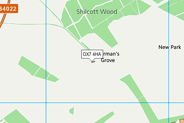 OX7 4HA map - OS VectorMap District (Ordnance Survey) OX7 4HA map - OS VectorMap District (Ordnance Survey)