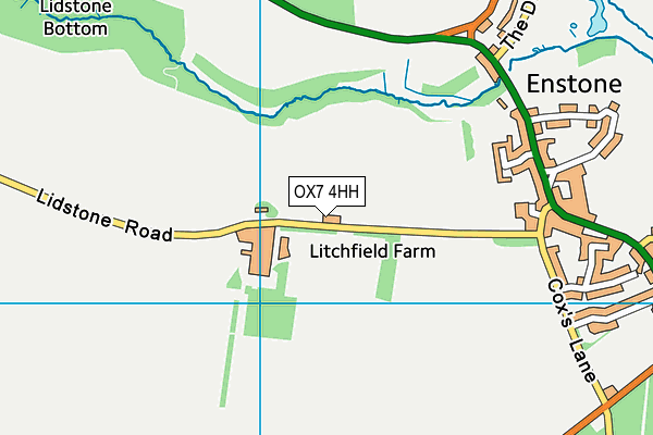OX7 4HH map - OS VectorMap District (Ordnance Survey) OX7 4HH map - OS VectorMap District (Ordnance Survey)