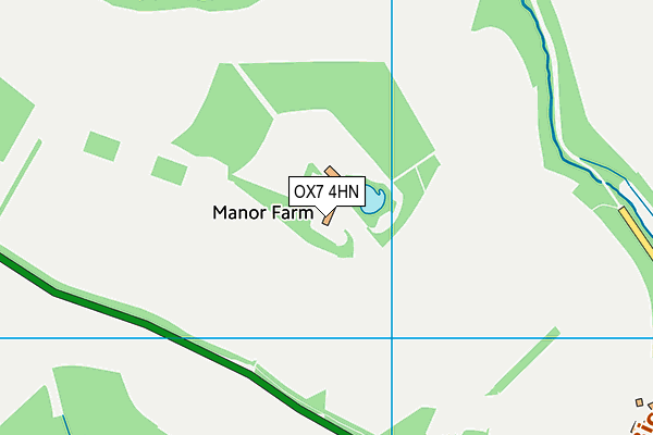 OX7 4HN map - OS VectorMap District (Ordnance Survey) OX7 4HN map - OS VectorMap District (Ordnance Survey)