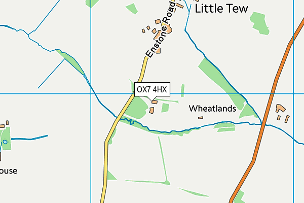 OX7 4HX map - OS VectorMap District (Ordnance Survey) OX7 4HX map - OS VectorMap District (Ordnance Survey)