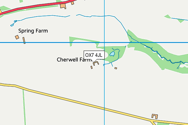 OX7 4JL map - OS VectorMap District (Ordnance Survey) OX7 4JL map - OS VectorMap District (Ordnance Survey)
