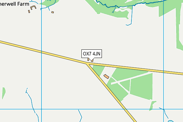 OX7 4JN map - OS VectorMap District (Ordnance Survey) OX7 4JN map - OS VectorMap District (Ordnance Survey)